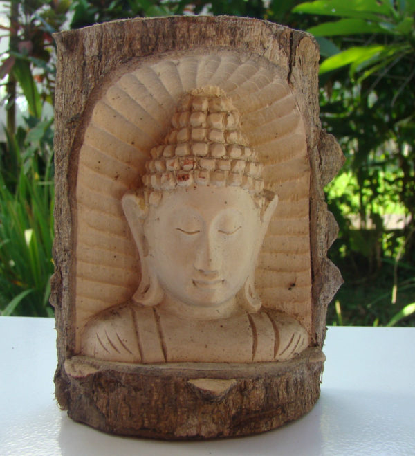 Bouddha en bois de crocodile